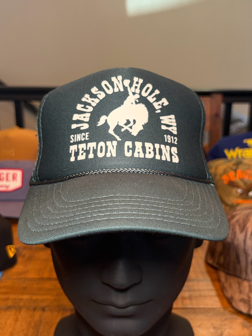 Diamond Cross Ranch Jackson Hole Trucker Hat - Dark Green